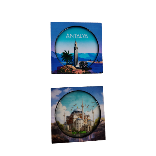 Antalya & İstanbul Kabartma Magnet