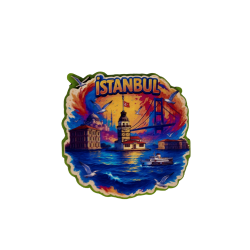 İstanbul Boğaz Renkli Magnet